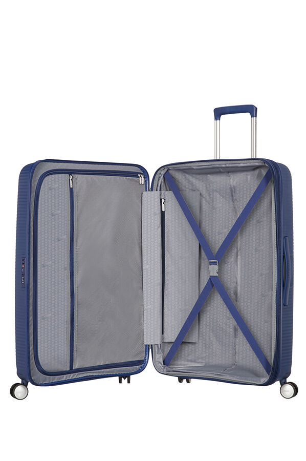 American Tourister Soundbox Spinner Expandable 67cm Głęboki Grafit