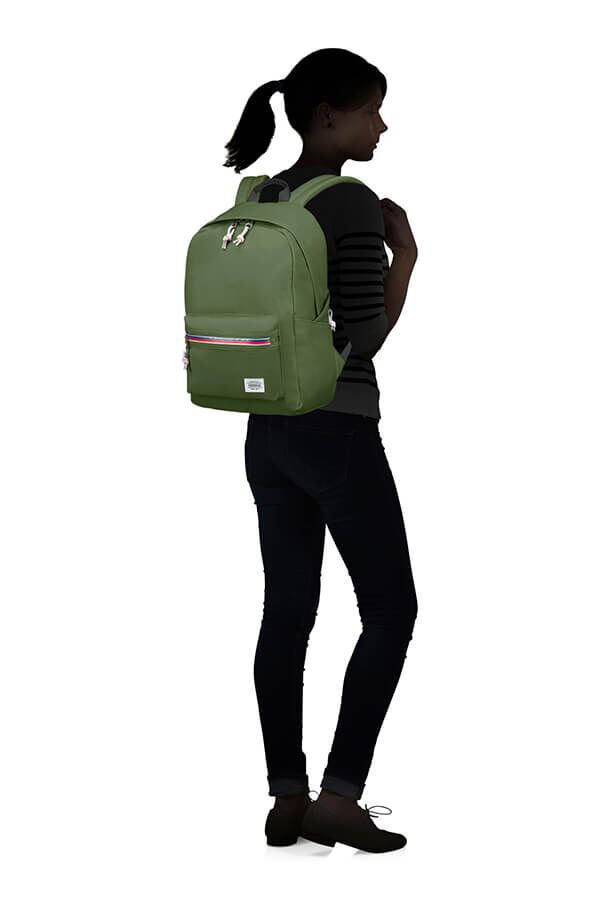 American Tourister Upbeat Backpack Zip  Olive Green