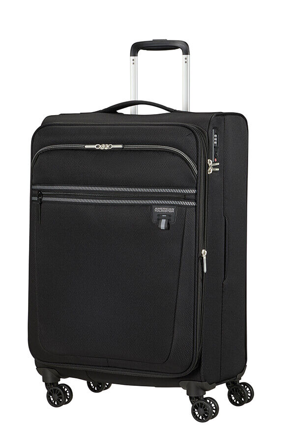 American Tourister Aerospin Spinner Expandable M  Czarny