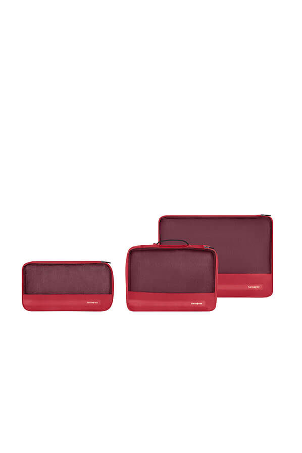 Samsonite Ta Revolution Set of 3 Packing Cubes  Czerwony