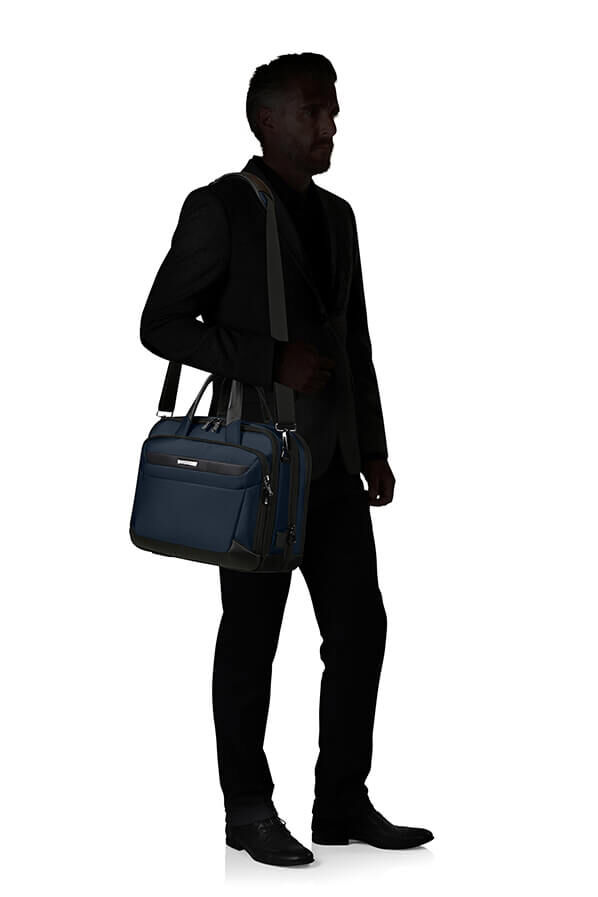 Samsonite Pro-Dlx 6 Bailhandle Expandable 15.6'  Niebieski