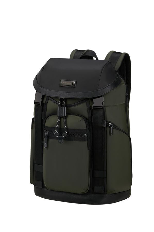 Samsonite Relyon Backpack M 15.6'' with flap  Zielony