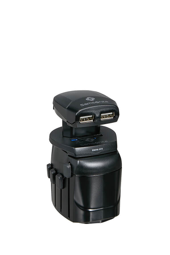 Samsonite Global Ta Worldwide Adapter + USB Czarny