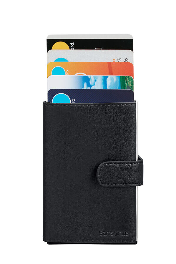 Samsonite Alu Fit 202 - Slide-up Wallet  Czarny