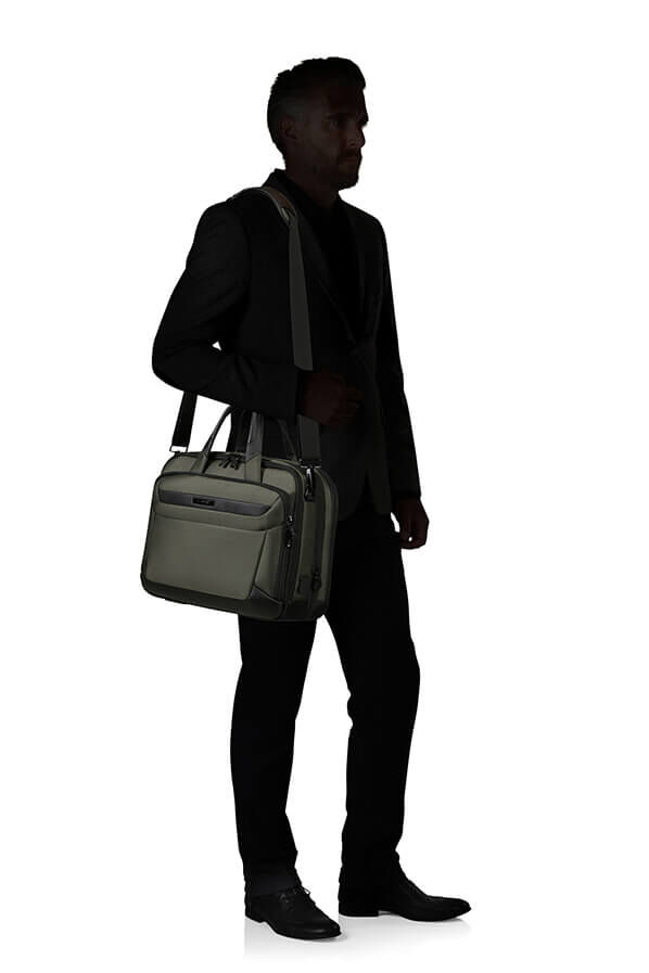 Samsonite Pro-Dlx 6 Bailhandle Expandable 15.6'  Zielony