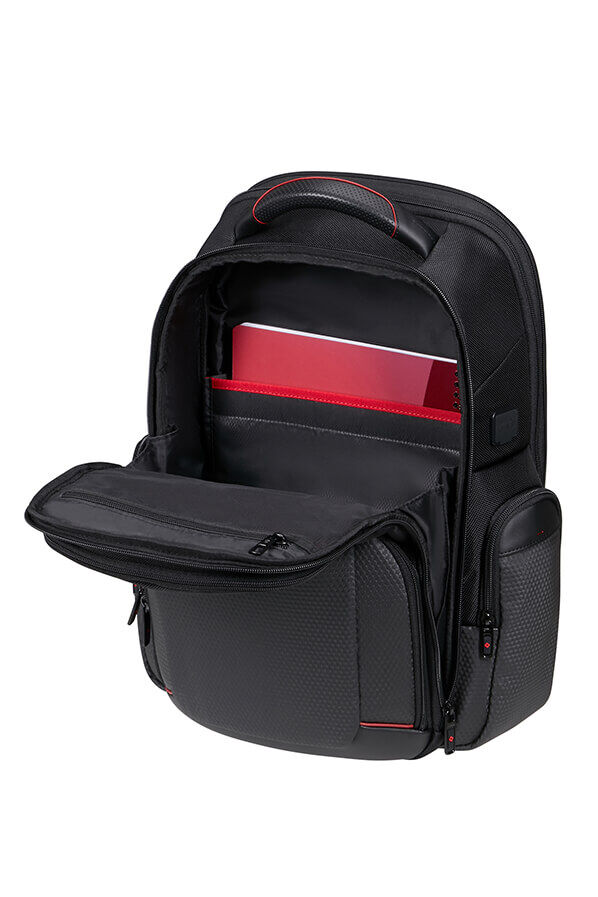 Samsonite Pro-DLX 6 Backpack 3 Volume Expandable 15.6'  Charcoal/Red