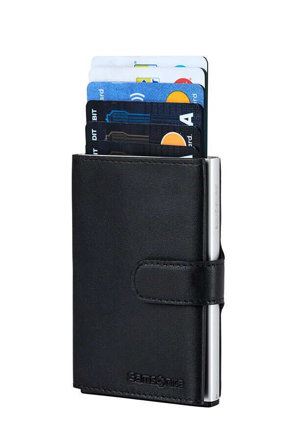 Samsonite Alu Fit 202 - Slide-up Wallet  Czarny