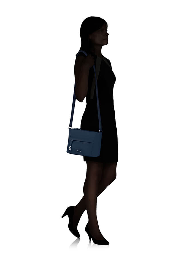 Samsonite Move 5.0 H. Shoulder Bag S 3 Zip  Ciemnoniebieski