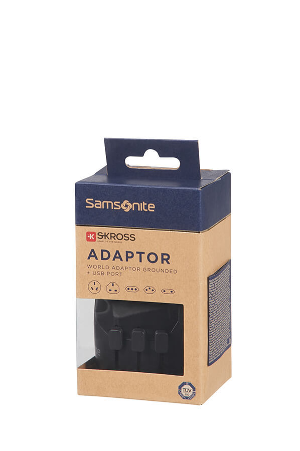 Samsonite Global Ta Worldwide Adapter + USB Czarny