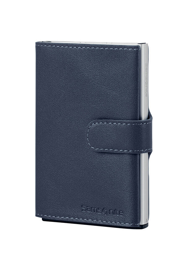 Samsonite Alu Fit 202 - Slide-up Wallet  Niebieski