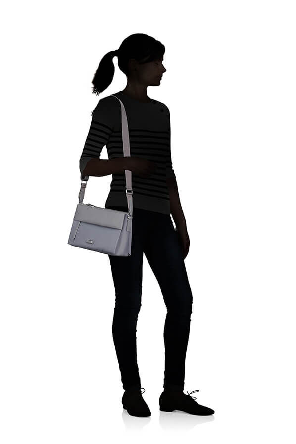 Samsonite Zalia 3.0 H.Shoulder Bag 3 Comp  Silver Grey