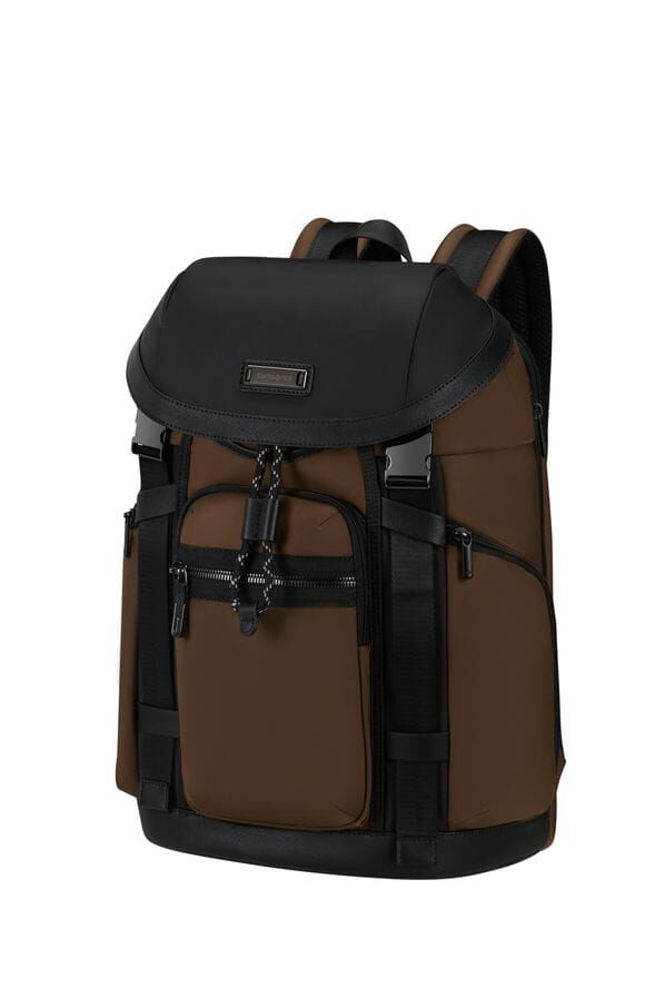 Samsonite Relyon Backpack M 15.6'' with flap  Brązowy