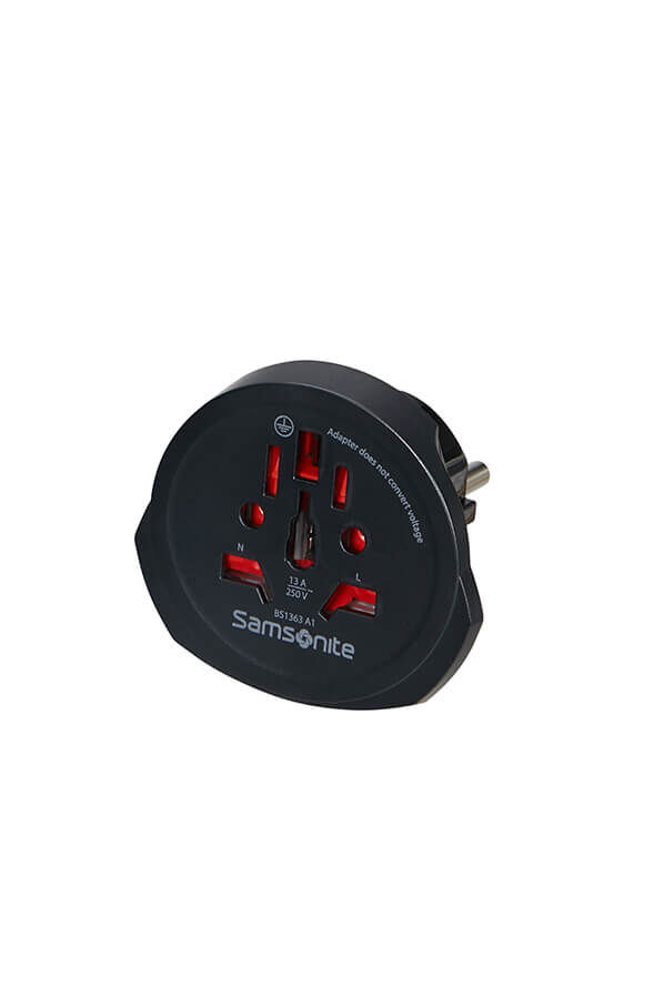 Samsonite Travel Accessories World to Europe Adaptor Black