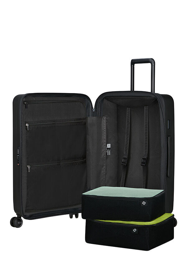 Samsonite Restackd Spinner Expandable 68cm  Czarny