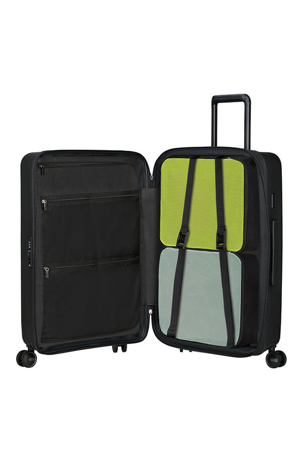 Samsonite Restackd Spinner Expandable 68cm  Czarny