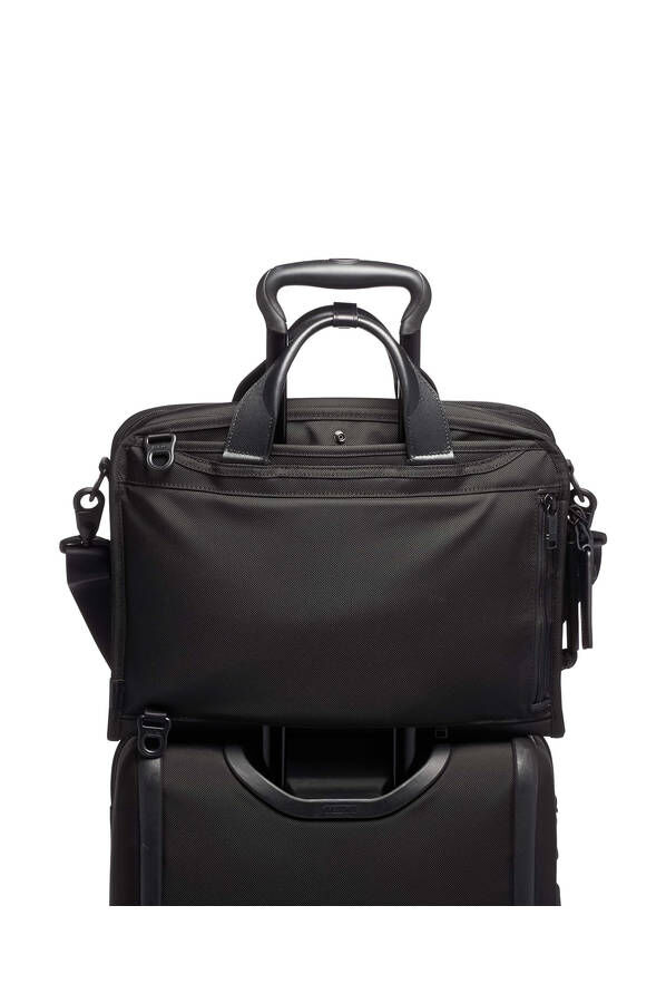 TUMI Alpha 2 SLIM THREE WAY BRIEF  Black