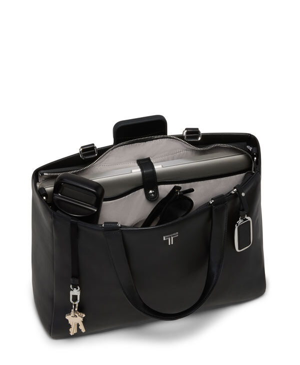 TUMI VOYAGEUR Vail Medium Tote Black/Light gold