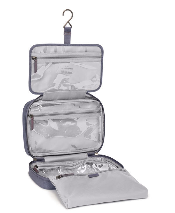 TUMI VOYAGEUR Madeline Cosmetic Pouch Silver Sky